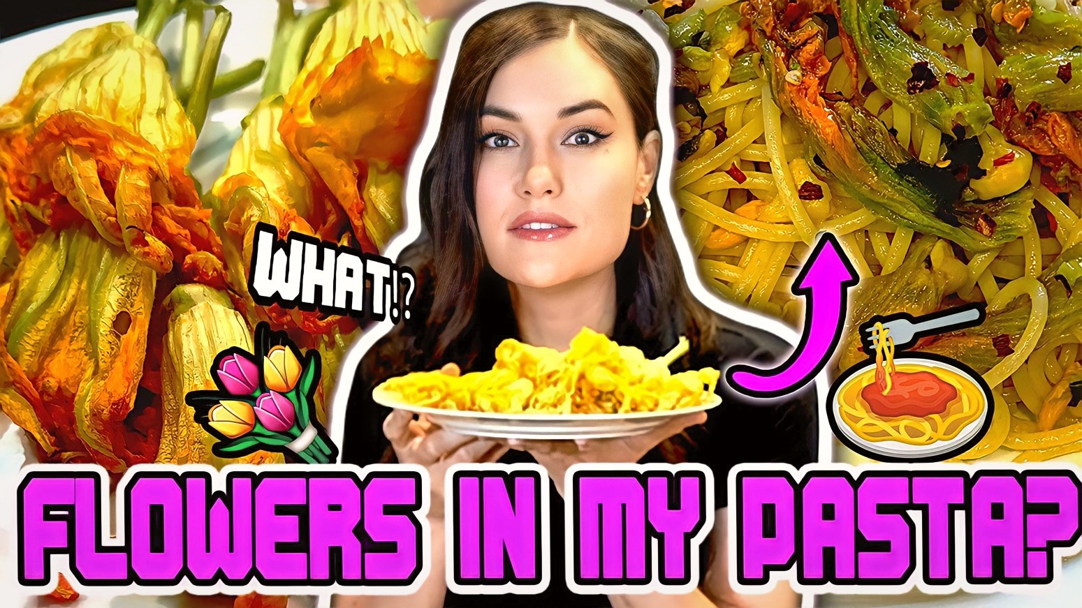 Savoring Italy at Home VEGAN Zucchini Flower Pasta Recipe